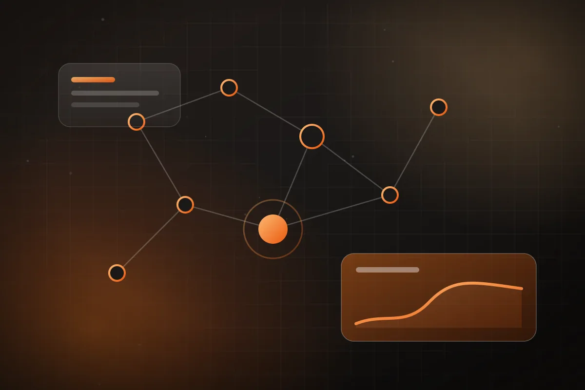 Illustration of operational analytics on a hospital dashboard